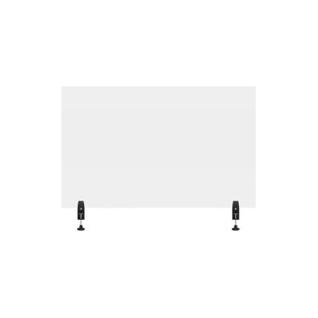 Luxor Luxor RECLAIM Acrylic Sneeze Guard Desk Divider   48 x 30  Clear DIVCL-4830C